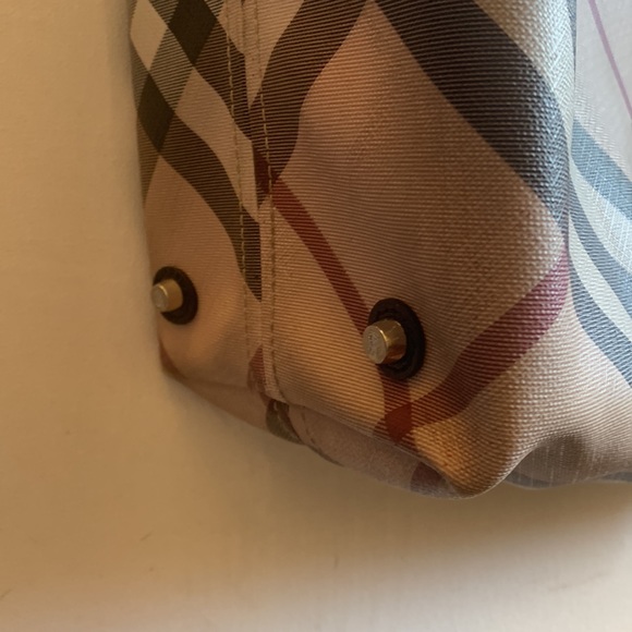 Burberry tote bag coated canvas and leather - Picture 5 of 9